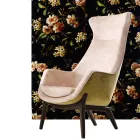 Design bergére armchair in fabric Grilli Wilde 100 % made in Italy Viadurini