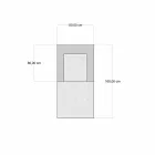 Ethnic Design Chaise Longue Armchair in Grey or Blue Velvet - Fibre Viadurini