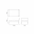 Modern Design Chaise Longue Armchair for Garden Made in Italy - Ontario1 Viadurini