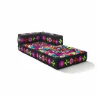 Chaise Longue armchair in Patchwork Cotton for Ethnic Design Lounge - Fibre Viadurini