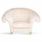 Balma capitonnè classic faux fur armchair Viadurini