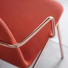 Luxury Colored Armchair in Fabric with Metal Base Made in Italy - Molde Viadurini