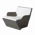 Armchair with armrests Slide Kami Modern design made in Italy Viadurini
