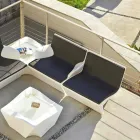 Armchair with armrests Slide Kami Modern design made in Italy Viadurini