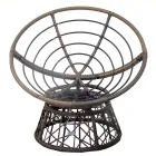 Armchair with Aluminium Frame Covered with Polyrattan and Coffee Table - Puntina Viadurini