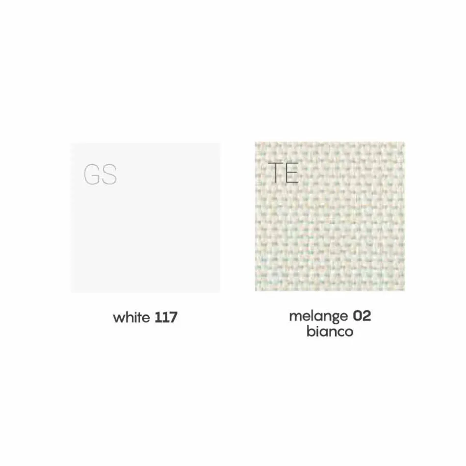 Upholstered Outdoor Armchair of White and Modern Design - Samurai by Myyour Viadurini