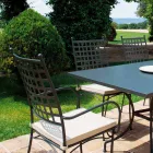 Outdoor Stackable Metal Armchair Made in Italy, 4 Pieces - Pira Viadurini