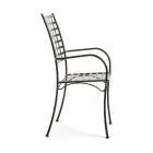 Outdoor Stackable Metal Armchair Made in Italy, 4 Pieces - Pira Viadurini