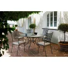 Outdoor Stackable Metal Armchair Made in Italy, 4 Pieces - Pira Viadurini