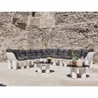 Outdoor Armchair in Polyethylene with Cushion Made in Italy - Freccia Viadurini