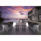 Outdoor Armchair in Polyethylene with Cushion Made in Italy - Freccia Viadurini