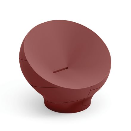 Outdoor Polyethylene Armchair Available in Various Colours - Towel Viadurini