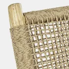 Outdoor Armchair in Teak Branches and Synthetic Fibre, 2 Pieces - Tecno Viadurini