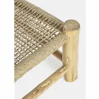 Outdoor Armchair in Teak Branches and Synthetic Fibre, 2 Pieces - Tecno Viadurini