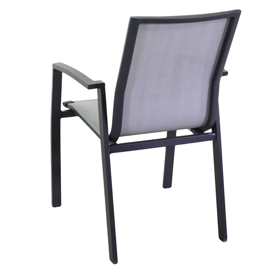 Outdoor Armchair Made of Aluminium and Textilene - Map Viadurini