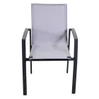 Outdoor Armchair Made of Aluminium and Textilene - Map Viadurini