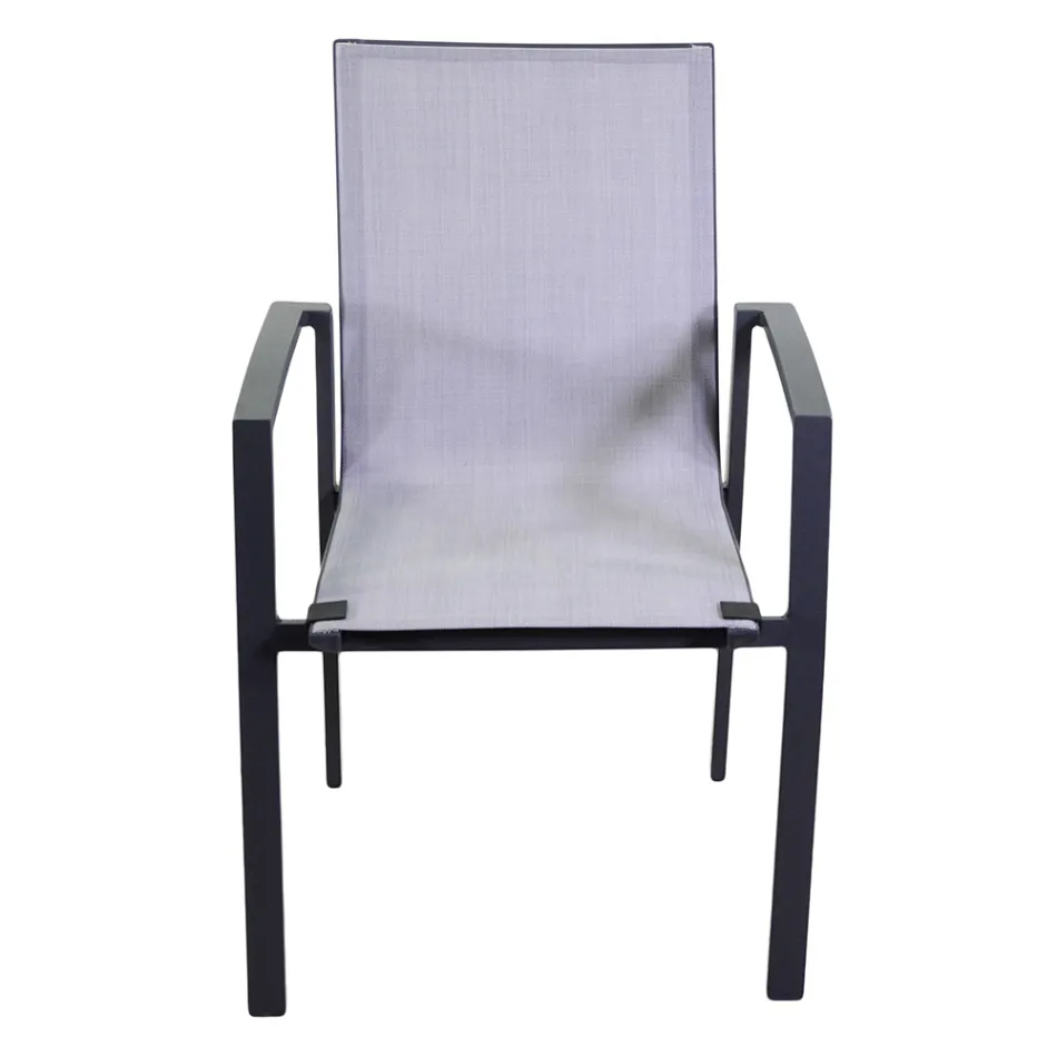 Outdoor Armchair Made of Aluminium and Textilene - Map Viadurini