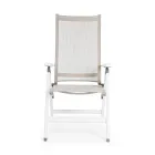 Reclining Outdoor Armchair with Aluminium Structure, Homemotion - Ursula Viadurini