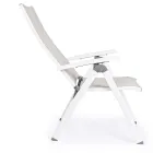 Reclining Outdoor Armchair with Aluminium Structure, Homemotion - Ursula Viadurini