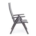Reclining Outdoor Armchair with Aluminium Structure, Homemotion - Ursula Viadurini