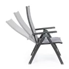 Reclining Outdoor Armchair with Aluminium Structure, Homemotion - Ursula Viadurini