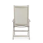 Reclining Outdoor Armchair with Aluminium Structure, Homemotion - Ursula Viadurini