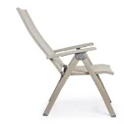 Reclining Outdoor Armchair with Aluminium Structure, Homemotion - Ursula Viadurini