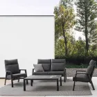 Reclining Outdoor Armchair in Fabric and Aluminium, 2 Pieces - Nathy Viadurini