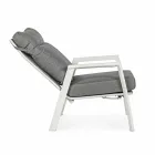 Reclining Outdoor Armchair in Fabric and Aluminium, 2 Pieces - Nathy Viadurini