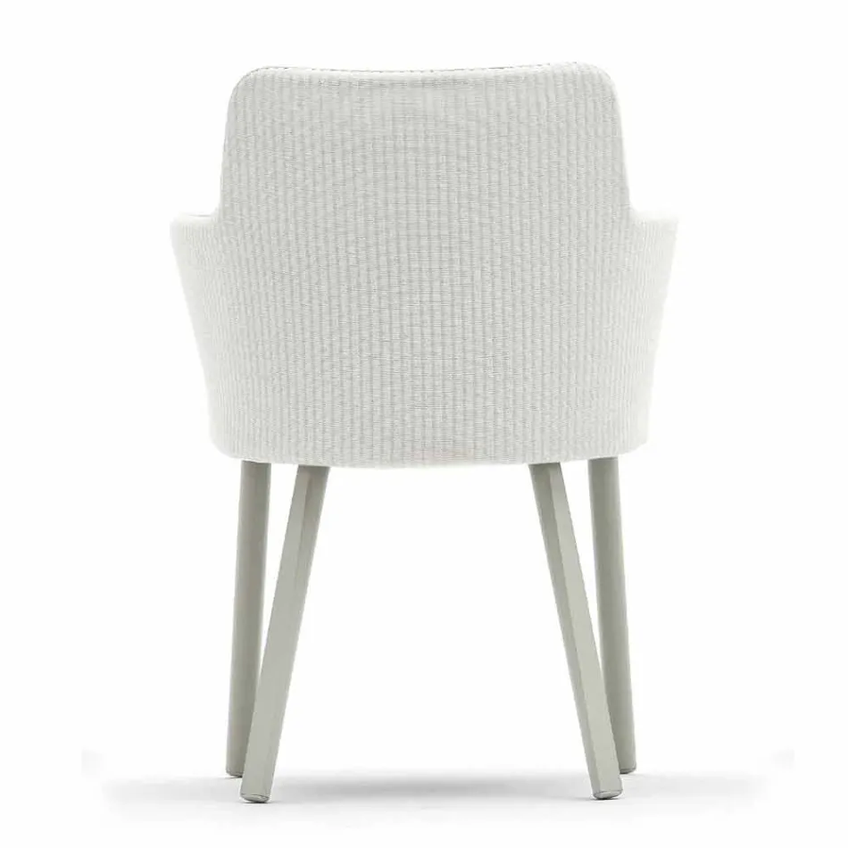 Design Varaschin Emma outdoor armchair in aluminium and fabric Viadurini