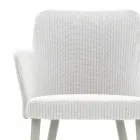 Design Varaschin Emma outdoor armchair in aluminium and fabric Viadurini