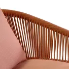 Garden Chair with Aluminium Frame and Ropes with Cushions - Tent Viadurini