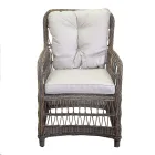 Garden Chair with Aluminium Frame Covered with Polyrattan - Puntina Viadurini