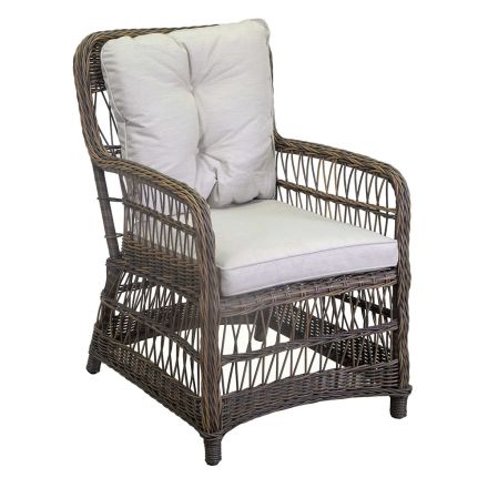 Garden Chair with Aluminium Frame Covered with Polyrattan - Puntina Viadurini