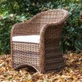 Garden Chair in Aluminium and Polyrattan Weave - Melina