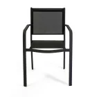 Garden Chair in Aluminium and Textilene with Different Finishes - Notebook Viadurini