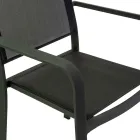 Garden Chair in Aluminium and Textilene with Different Finishes - Notebook Viadurini