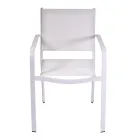 Garden Chair in Aluminium and Textilene with Different Finishes - Notebook Viadurini