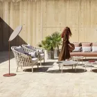 Aluminium Garden Armchair Made in Italy - Emmacross by Varaschin Viadurini