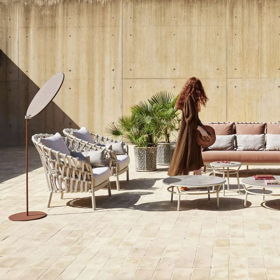 Aluminium Garden Armchair Made in Italy - Emmacross by Varaschin Viadurini