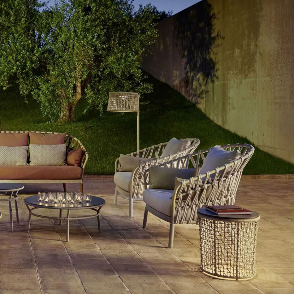 Aluminium Garden Armchair Made in Italy - Emmacross by Varaschin Viadurini