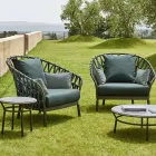 Aluminium Garden Armchair Made in Italy - Emmacross by Varaschin Viadurini