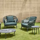 Aluminium Garden Armchair Made in Italy - Emmacross by Varaschin Viadurini