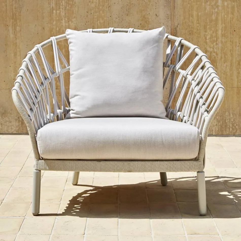 Aluminium Garden Armchair Made in Italy - Emmacross by Varaschin Viadurini