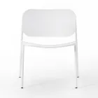 Garden Armchair in Painted Metal Made in Italy 2 Pieces - Synergy Viadurini