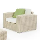 Garden Armchair in Hand Woven Polyrattan - Yoko Viadurini