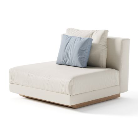 Fabric Garden Armchair Made in Italy - Rubik Viadurini