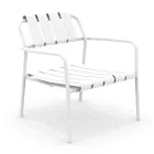 Garden Armchair Made Entirely of Aluminium - Resplendent Viadurini
