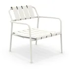 Garden Armchair Made Entirely of Aluminium - Resplendent Viadurini