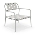 Garden Armchair Made Entirely of Aluminium - Resplendent Viadurini